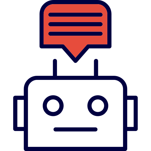 robot conversacional icono gratis