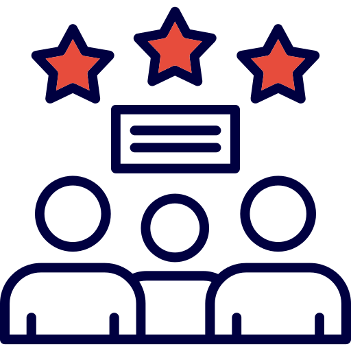 reseñas de clientes icono gratis
