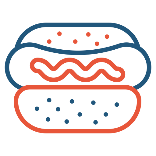 핫도그 무료 아이콘