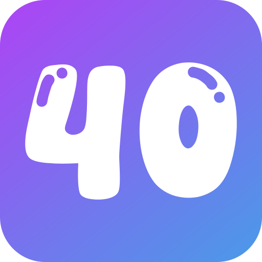 cuarenta icono gratis