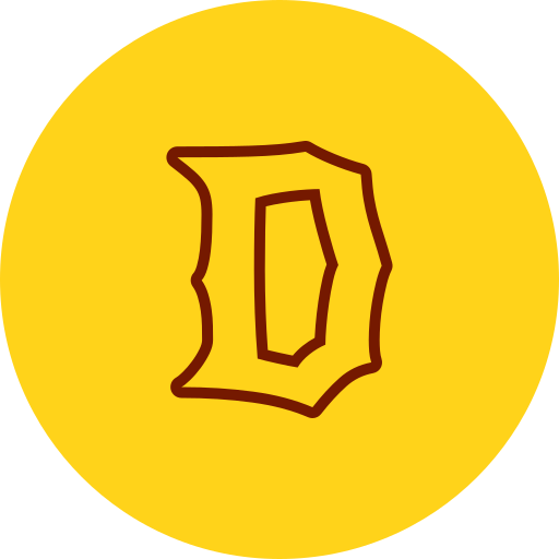 letra d icono gratis