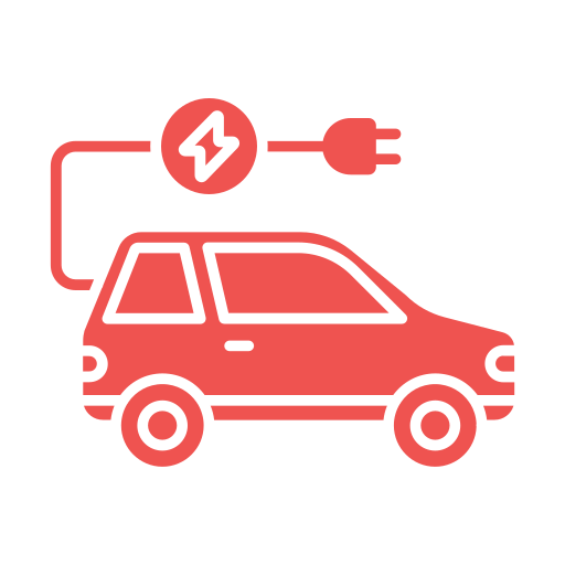 coche eléctrico icono gratis