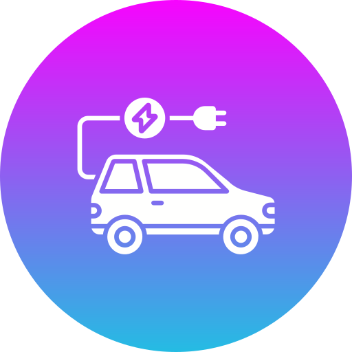 coche eléctrico icono gratis
