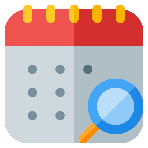 buscar calendario icono gratis