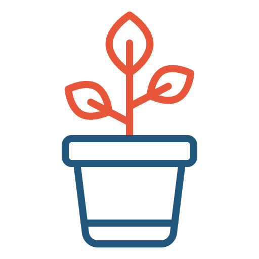 pot de fleurs Icône gratuit