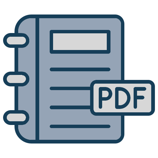 libro en pdf icono gratis