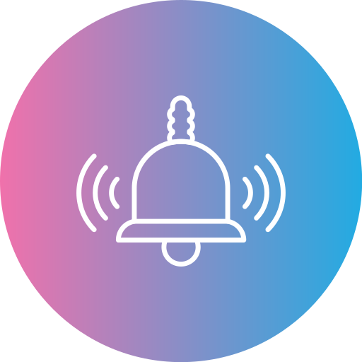 campana de notificación icono gratis