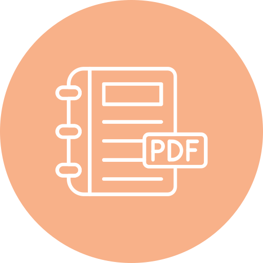 libro en pdf icono gratis