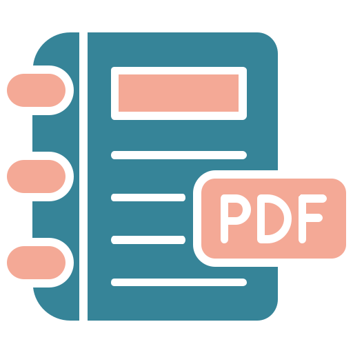 libro en pdf icono gratis