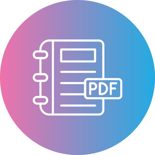 libro en pdf icono gratis