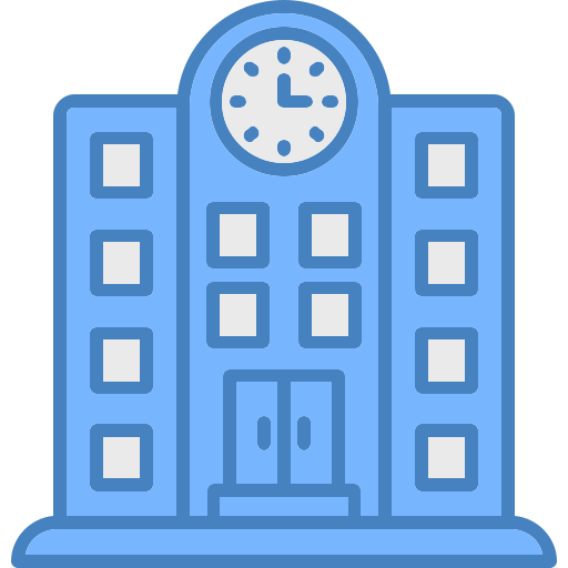 edificio escolar icono gratis