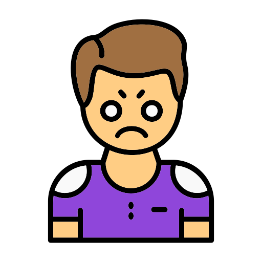 enojado icono gratis