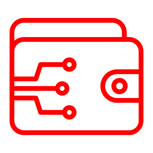 Crypto wallet free icon