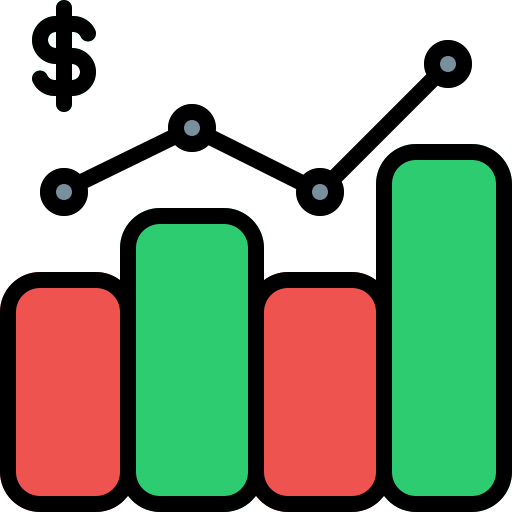bolsa de valores icono gratis