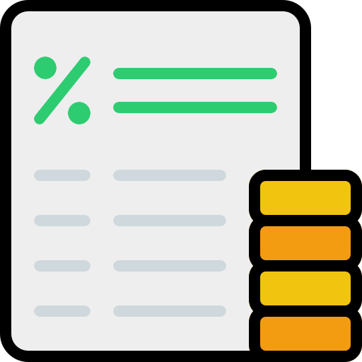 impuesto icono gratis