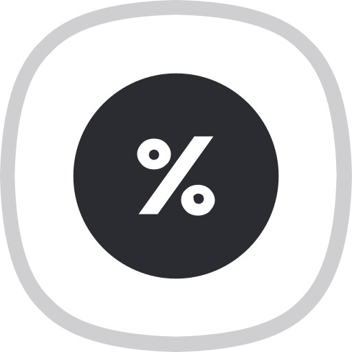 prozentsatz kostenlos Icon