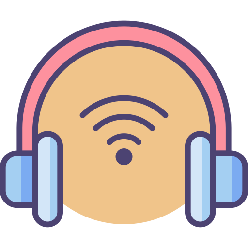 auriculares inalámbricos icono gratis