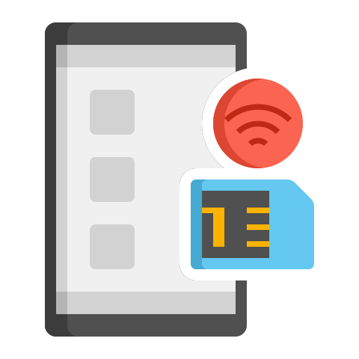 tarjeta sim 5g icono gratis