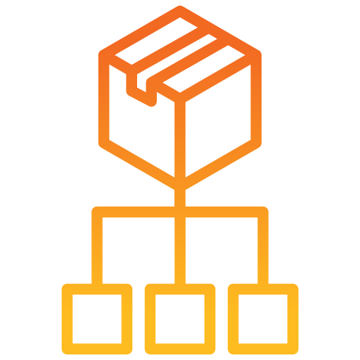 gestión de productos icono gratis