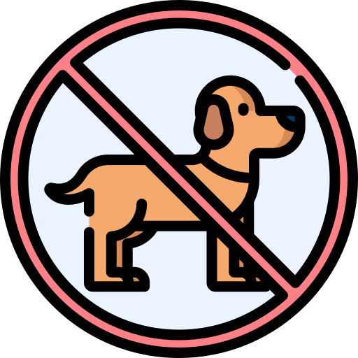 Prohibido mascotas icono gratis