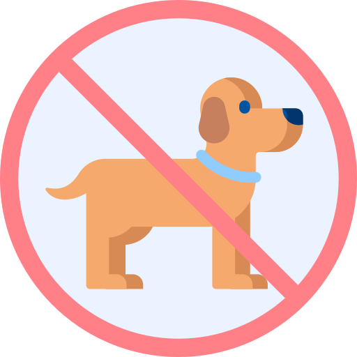 Prohibido mascotas icono gratis