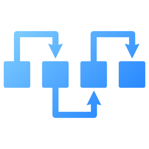 diagrama de flujo icono gratis