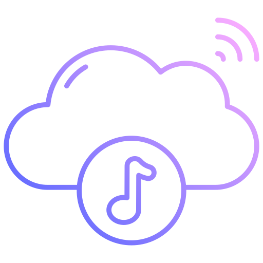 nube de sonido icono gratis