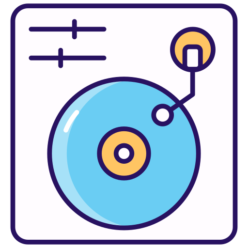 Retro music player free icon Retro music player free icon