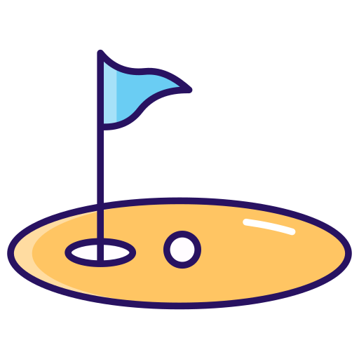 terrain de golf Icône gratuit terrain de golf Icône gratuit