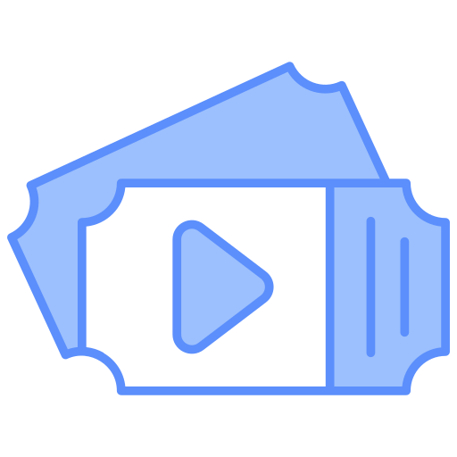 entrada de cine icono gratis