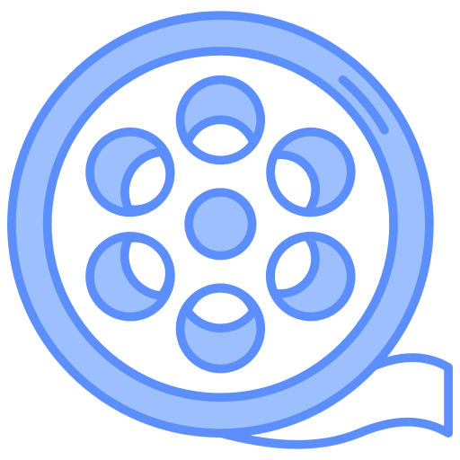 carrete de película icono gratis