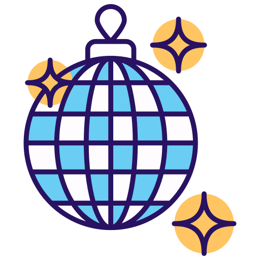 bola de discoteca icono gratis