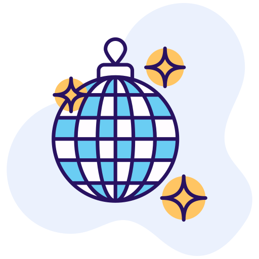 bola de discoteca icono gratis