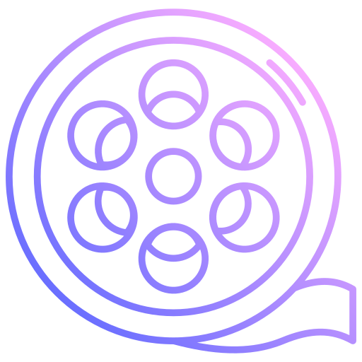 carrete de película icono gratis