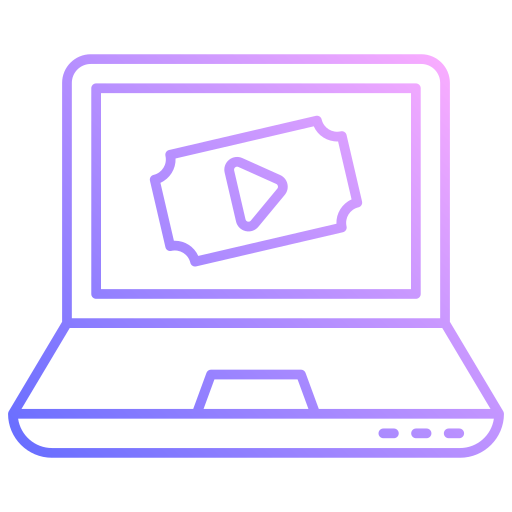 billete online icono gratis