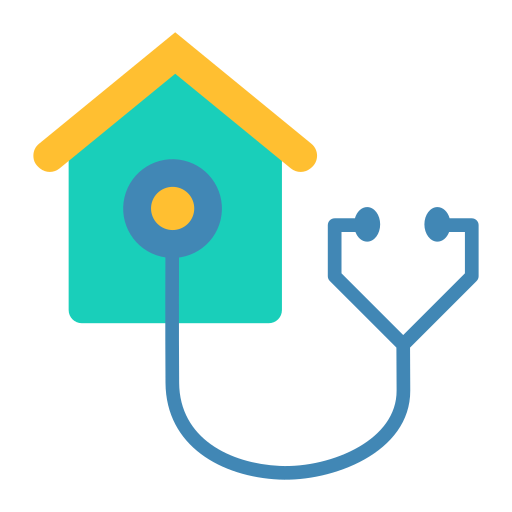 cuidados en el hogar icono gratis