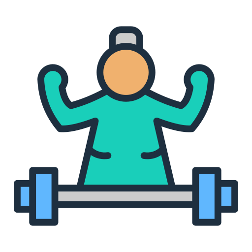 aptitud física icono gratis