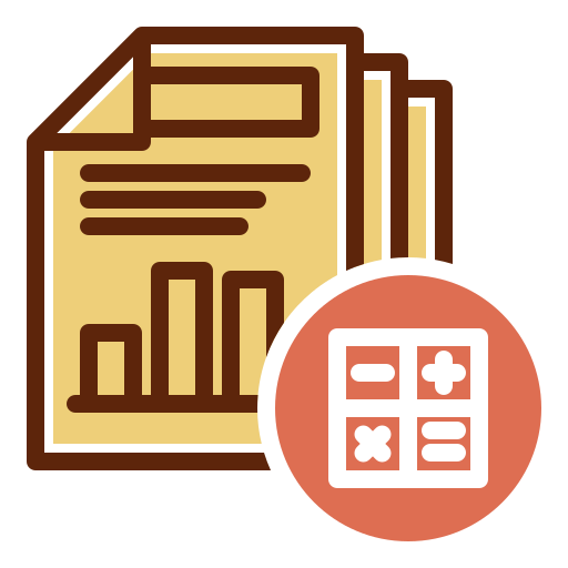 informe de negocios icono gratis