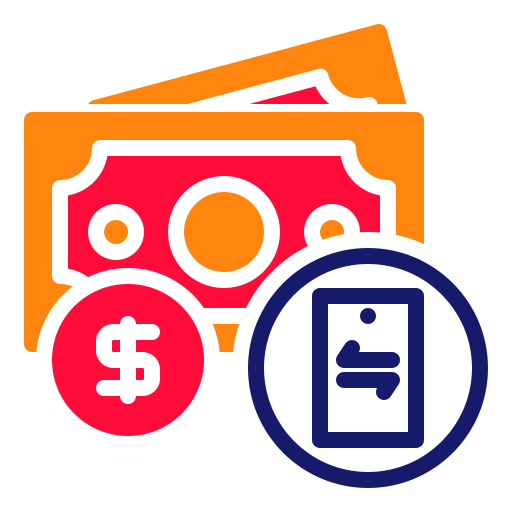 transacción de dinero icono gratis