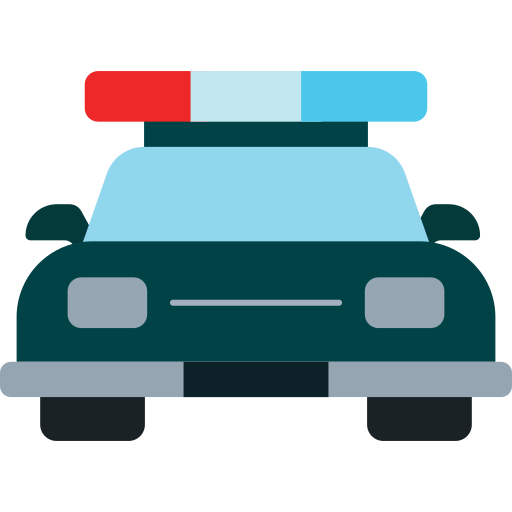 coche de policía icono gratis