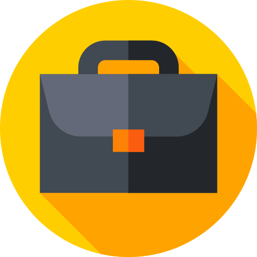 Briefcase Flat Circular Flat icon