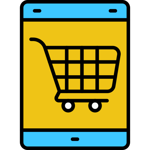 compras móviles icono gratis