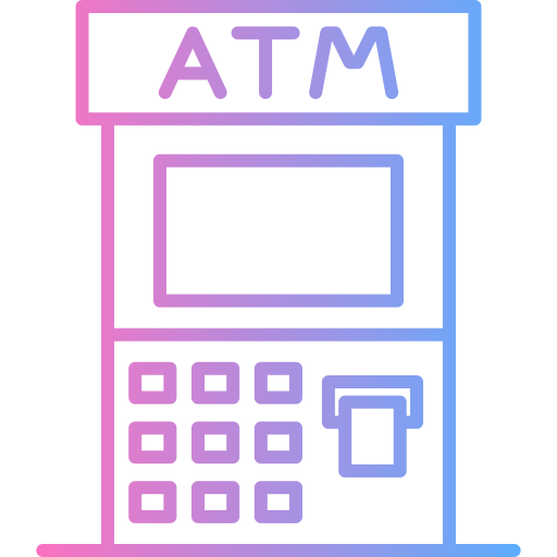 Atm machine free icon Atm machine free icon