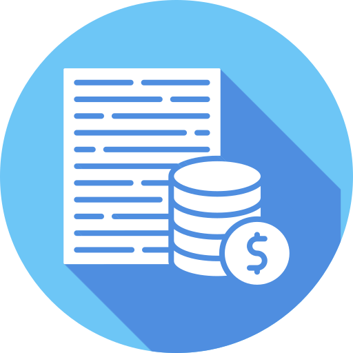 presupuesto icono gratis