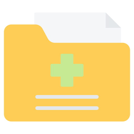 historial médico icono gratis