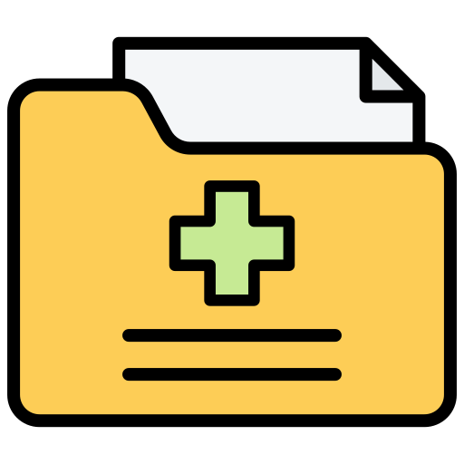 historial médico icono gratis