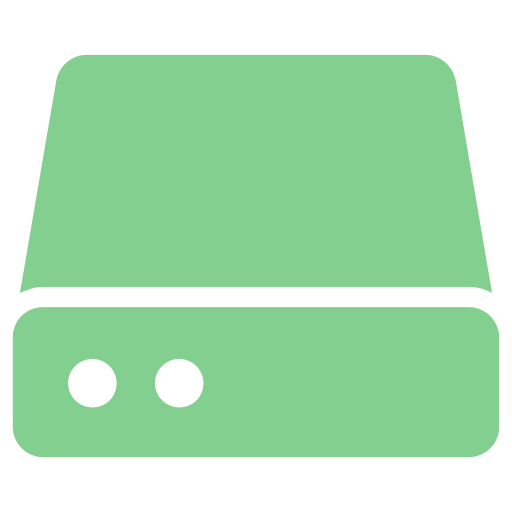 Hard drive free icon