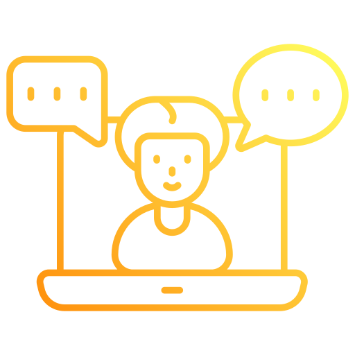 chat en línea icono gratis