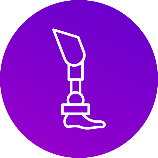 Bionic leg free icon