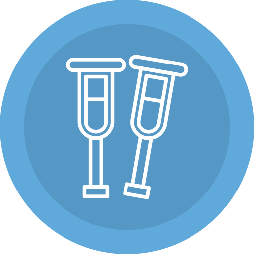 Crutch free icon Crutch free icon